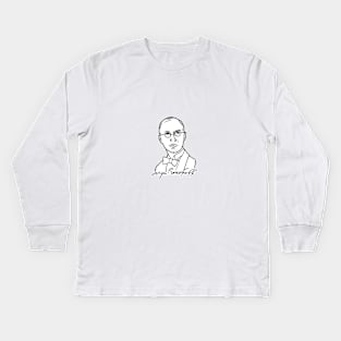 Prokofiev Outline Design Kids Long Sleeve T-Shirt